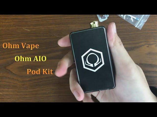 Ohm Vape Ohm AIO Pod System Kit Unboxing&Review (Vapesourcing Review)