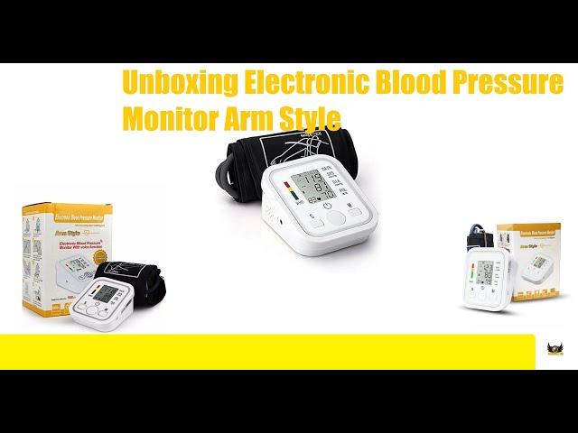 Unboxing Electronic Blood Pressure Monitor Arm Style