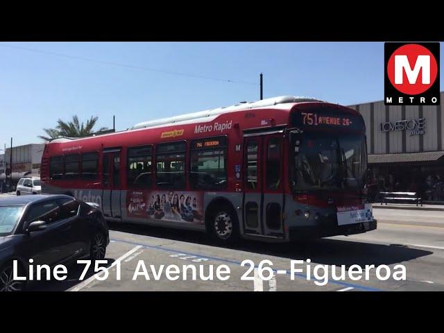 LACMTA 2004 Nabi 45C LFW CNG Compobus 8094 Line 751