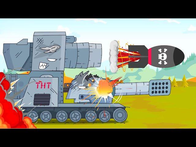 Tanks attacked the enemy. Tank for kids. World of tanks cartoon. Monster Truck Cartoons for children