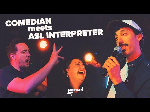 COMEDIAN meets ASL INTERPRETER and DEAF GIRL | Autotune Comedy | Morgan Jay