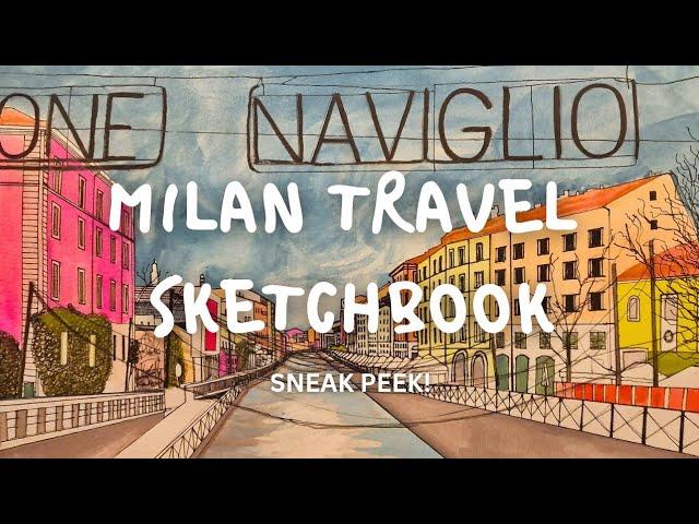 Milan Travel Sketchbook