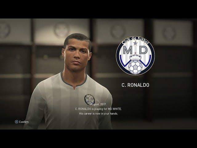 PES 2018 Become A Legend Gameplay Cristiano Ronaldo