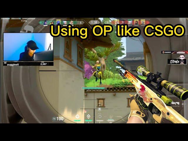 When Stewie2k forgot this is valorant! Cleanest AWP gameplay like CSGO