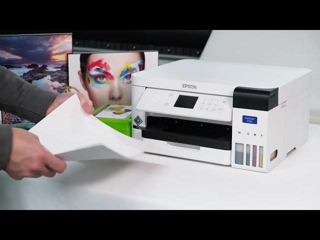 Epson SureColor F100 A4 Dye Sublimation printer - How to load media