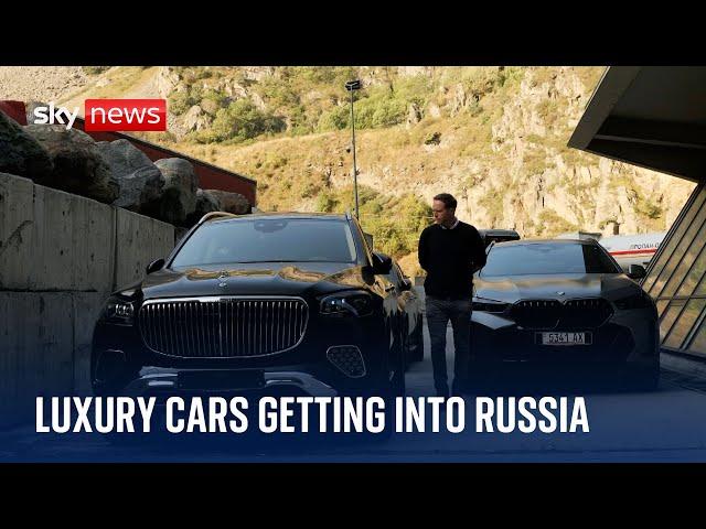 Sky News tracks luxury cars still getting to Russia despite sanctions over Ukraine war