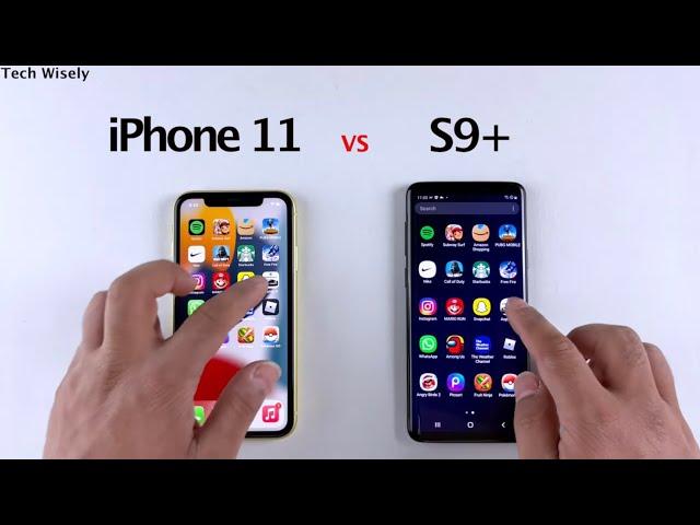 iPhone 11 vs S9+ in 2022 | Speed Test