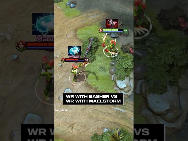 Windranger with Maelstorm vs Skull Basher #windranger #dota2 #1vs1