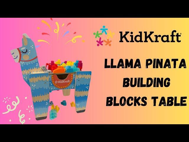 KidKraft Llama Pinata Building Blocks Table - #toys #toyfair #buildingblockstoys