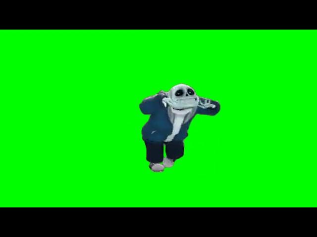 Sans fortnite default dance green screen version 2