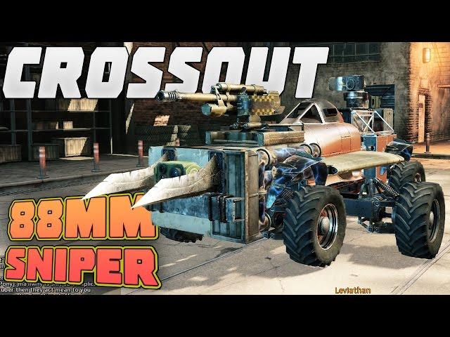 Crossout 88mm Cannon Sighted Sniper - UNCALCULATED UNRISKY SNIPING - Crossout Gameplay (Beta)