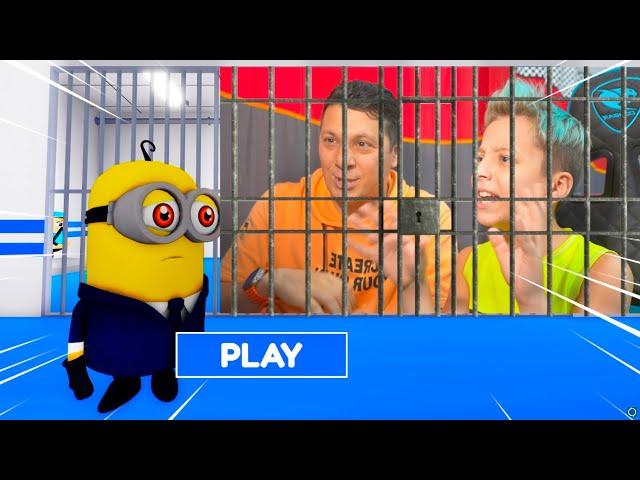 ПОБЕГ ОТ МИНЬОНОВ БАРРИ в ROBLOX! Barry's Prison Run Minions