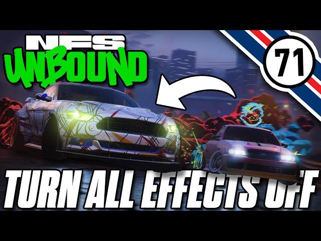 Can You Turn Off The Cartoon Effects In NFS Unbound? (Need For Speed 2022)