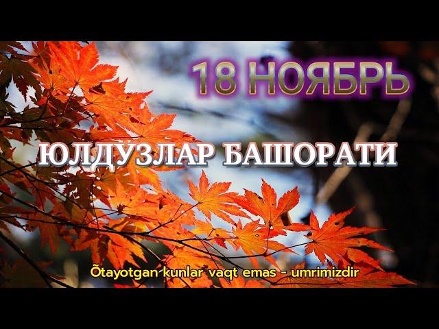 18 Ноябрь Кундалик Юлдузлар Башорати 2024