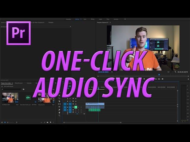 How to Synchronize Audio in Adobe Premiere Pro CC (2017)