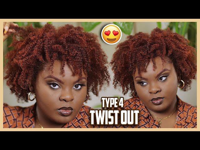 DEFINED TWIST OUT ROUTINE ON TYPE 4 NATURAL HAIR