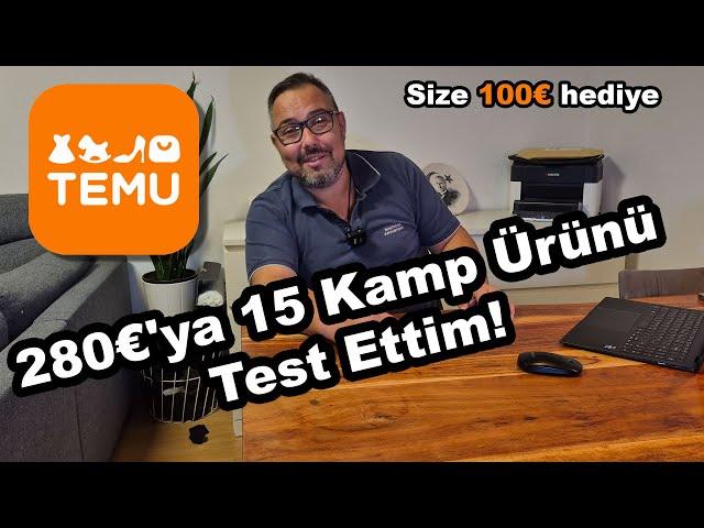 Temu'dan 280€ karşılığında 15 kaliteli kamp ürünü test ettim! #kampürünleri