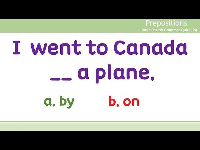 [Prepositions] English Prepositions Quiz (Beginner to Advanced) I English Grammar