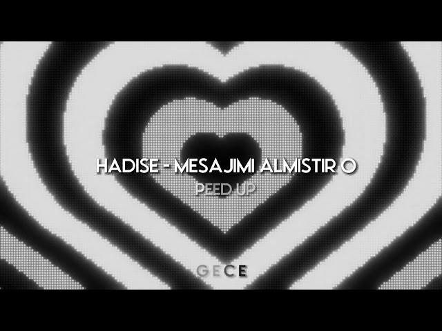 Hadise - Mesajımı Almıştır O (speed up, hızlı versiyon)