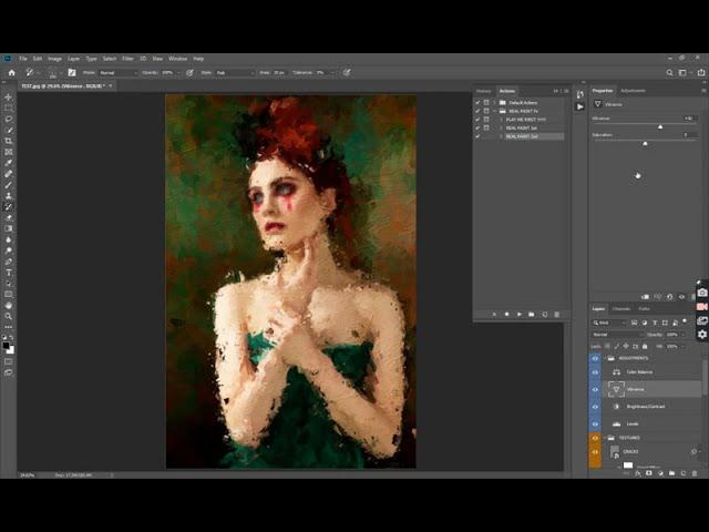 REAL PAINT Fx - Photoshop Action - Tutorial