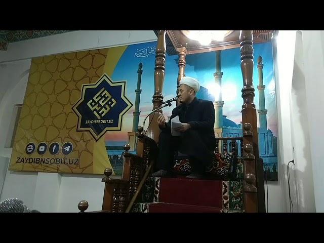 03.01.2020 Juma maʼruzasi (Umr gʻanimat)