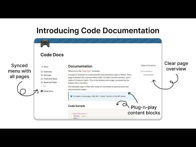  Beautiful Code Documentation in Notion 