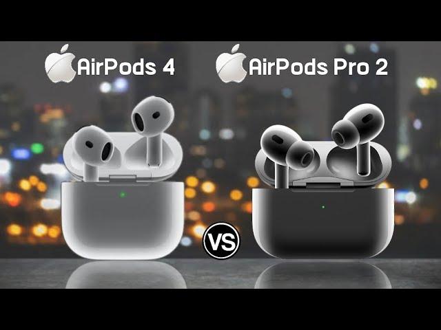 Apple airpods 4 vs Apple airpods Pro 2 specs review