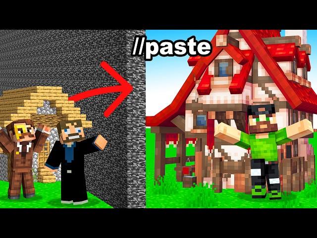 Using //PASTE to CHEAT in Minecraft Build Battle