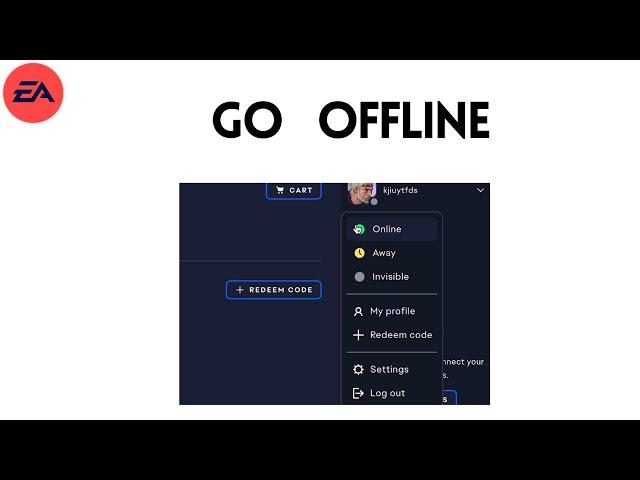 how to go offline in EA App on mac