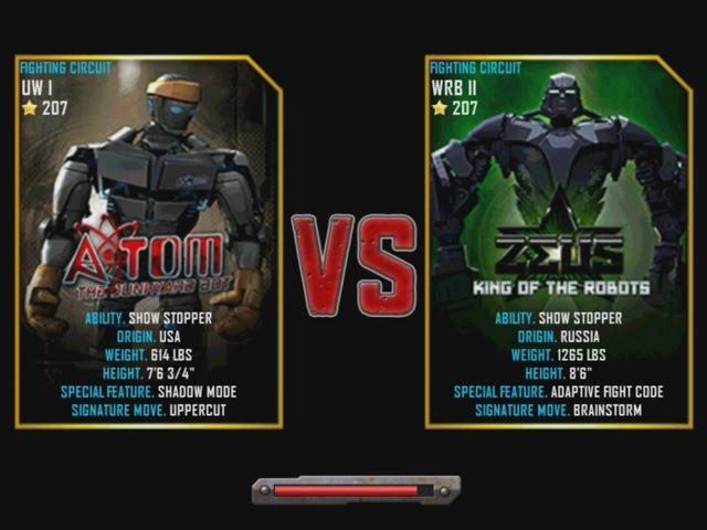 Real Steel WRB Atom VS Zeus (champion) NEW graphics blows