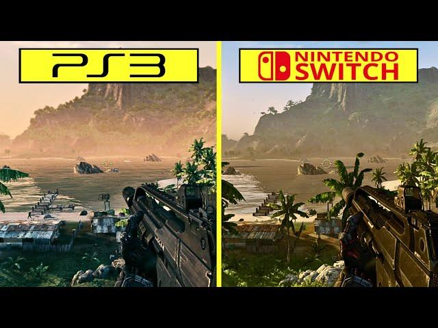 Crysis HD  vs Remastered - PS3 vs Nintendo Switch Graphics Comparison