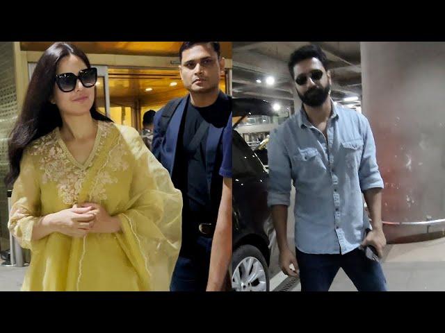 Katrina Kaif And Vicky Kaushal Back To Mumbai Spotted At Airport | MS shorts