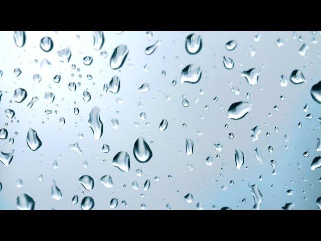 Macro Shot of Water Droplets on a Window - Free Stock Video Download