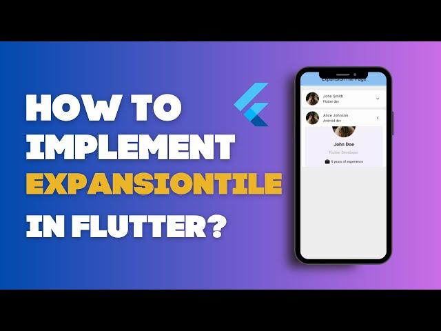 Dynamic ExpansionTiles in Flutter: Create Engaging Lists with Ease!