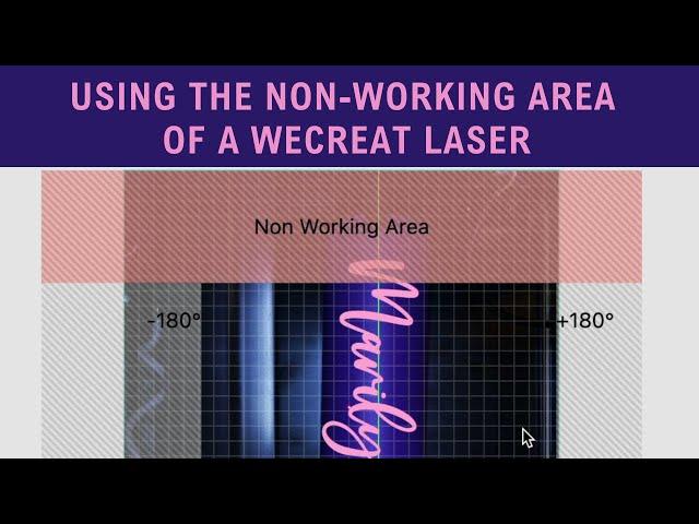 How to Use the Non-Working Area of the WeCreat Laser