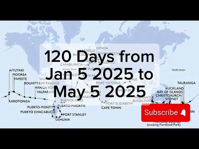 Msc World Cruise 2025 in 90 Seconds with Msc Magnifica 120 days from to Genoa 🫶