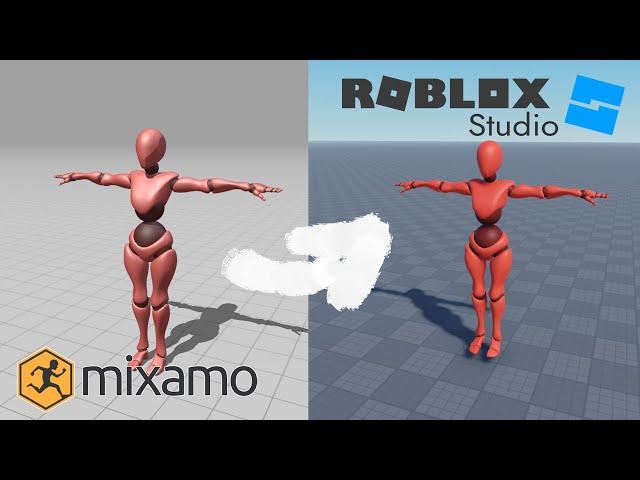 How to export Mixamo Character into Roblox Studio | Tutorial