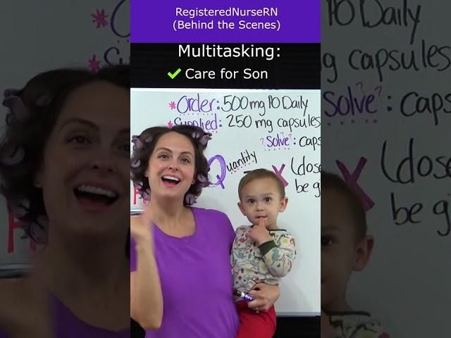 Behind-the-Scenes Look & Multitasking with Nurse Sarah from RegisteredNurseRN #shorts