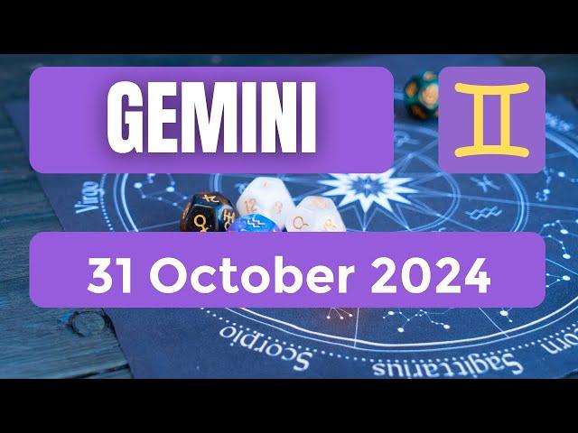 Gemini horoscope | Gemini Horoscope for Today 31 October 2024