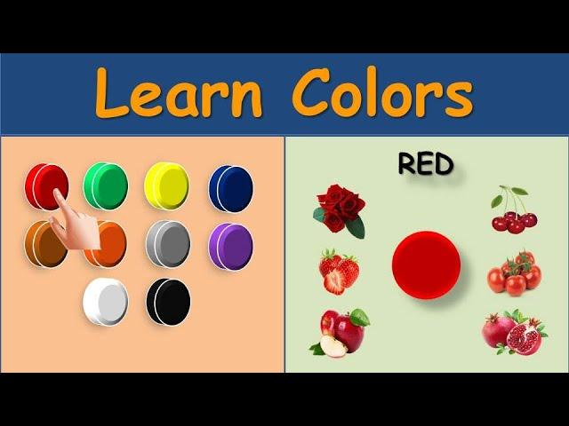 Colors, Colors name, Colors with Spellings, Colors for kids, Learn colors, Colors with Examples