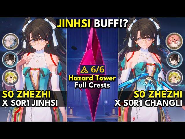 S0 Zhezhi x S0R1 Jinhsi & S0R1 Changli | ToA Hazard Tower 6 Crests | Wuthering Waves 1.2