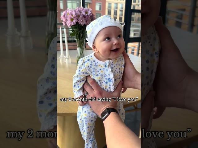 my 2 month old saying I love you  pop net usa  #popnetusa