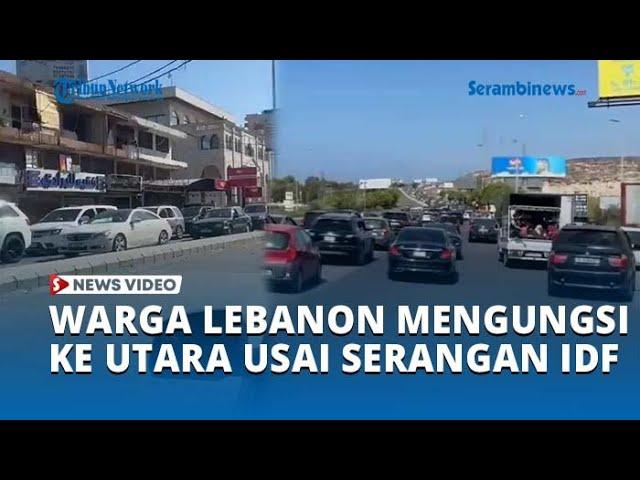 Ribuan Warga Lebanon Mengungsi ke Utara usai Serangan Brutal Israel hingga Jalanan Macet