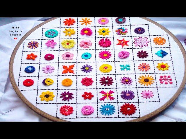 Easy 52 Small Flower Embroidery Tutorial – Step by Step Guide