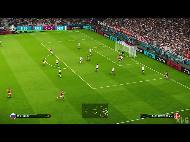 eFootball PES 2021 - Russia vs Denmark - UEFA EURO 2020 Gameplay (PS5 UHD) [4K60FPS]