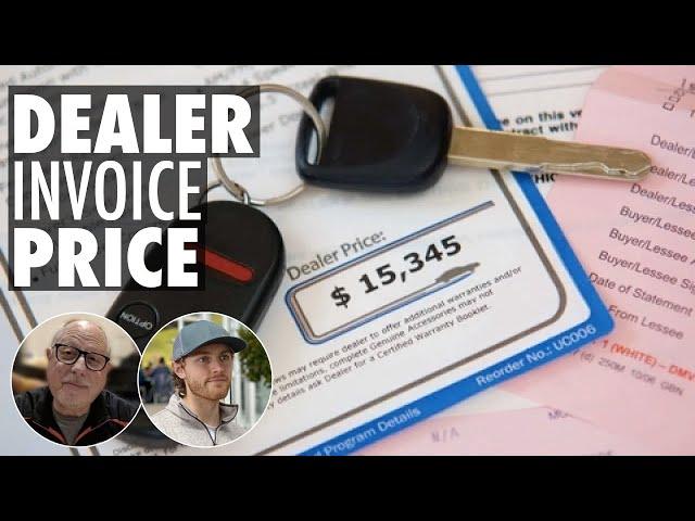 How to find the DEALER INVOICE price of a car, and how to use it in negotiations with a dealer