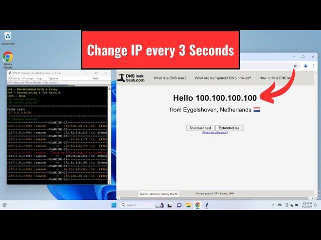 Auto Change IP Address in every 3 Seconds - 100% ANONYMOUS | Windows