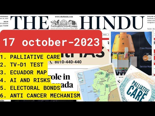 17 October 2023 The Hindu Newspaper Analysis