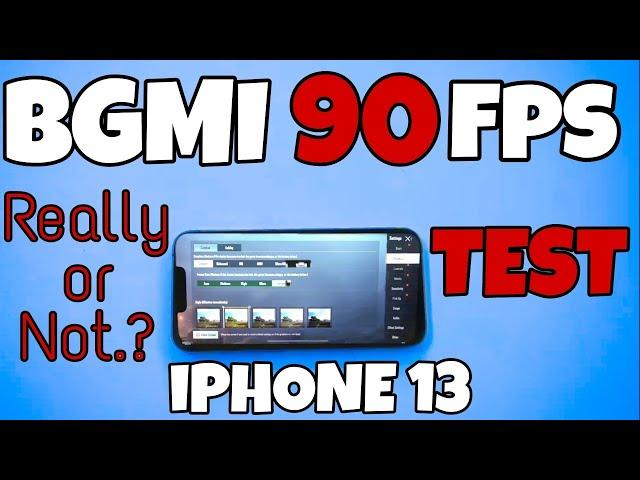 iPhone 13 BGMI 90 fps test, 90 fps or not? #bgmi #pubg #shorts #90fps #iphone #iphone13