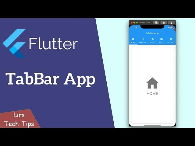 Flutter: Custom TabBar App